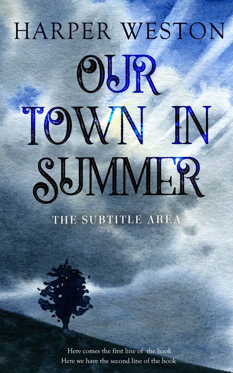 2D view of Premade Literary Fiction Book Cover - Bermuda Gray