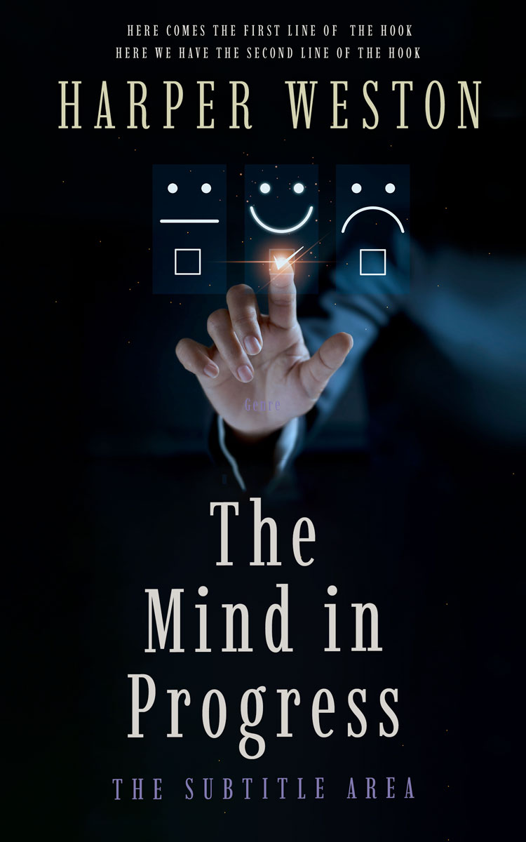 2D view of Premade Business Book Cover - Ebony