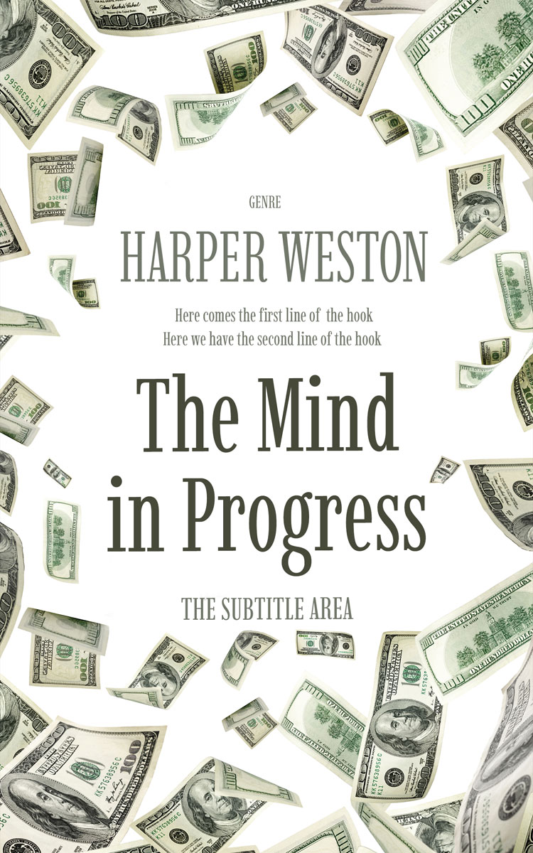 2D view of Premade Business Book Cover - Moon Mist