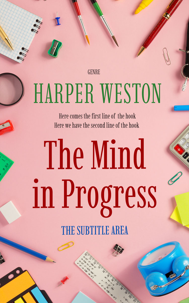 2D view of Premade Education Book Cover - Beauty Bush