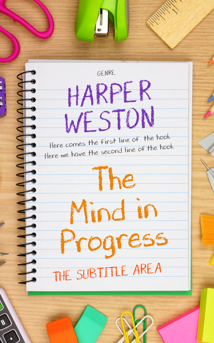 2D view of Premade Education Book Cover - White Rock