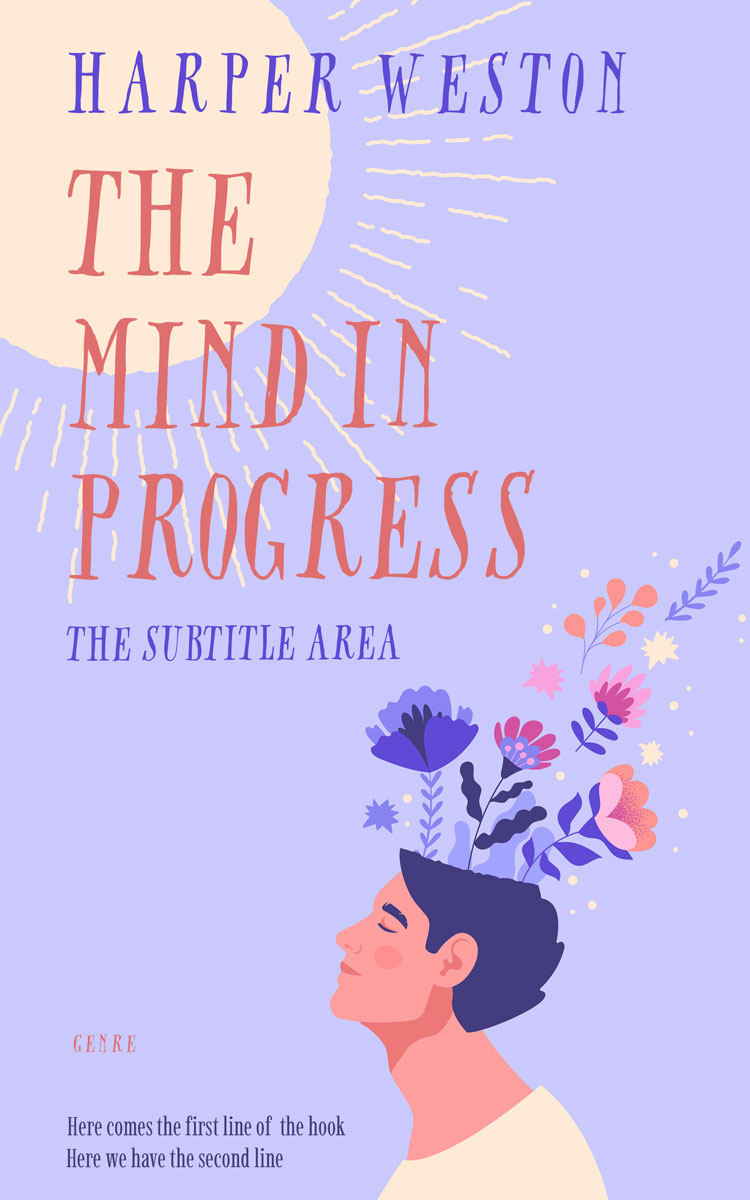 2D view of Premade Health & Mind & Body Book Cover - Moon Raker