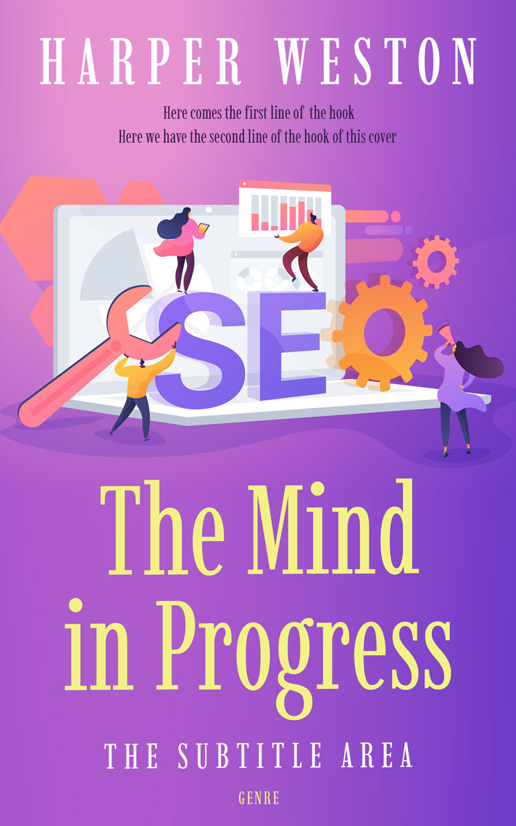 2D view of Premade Business Book Cover - Amethyst