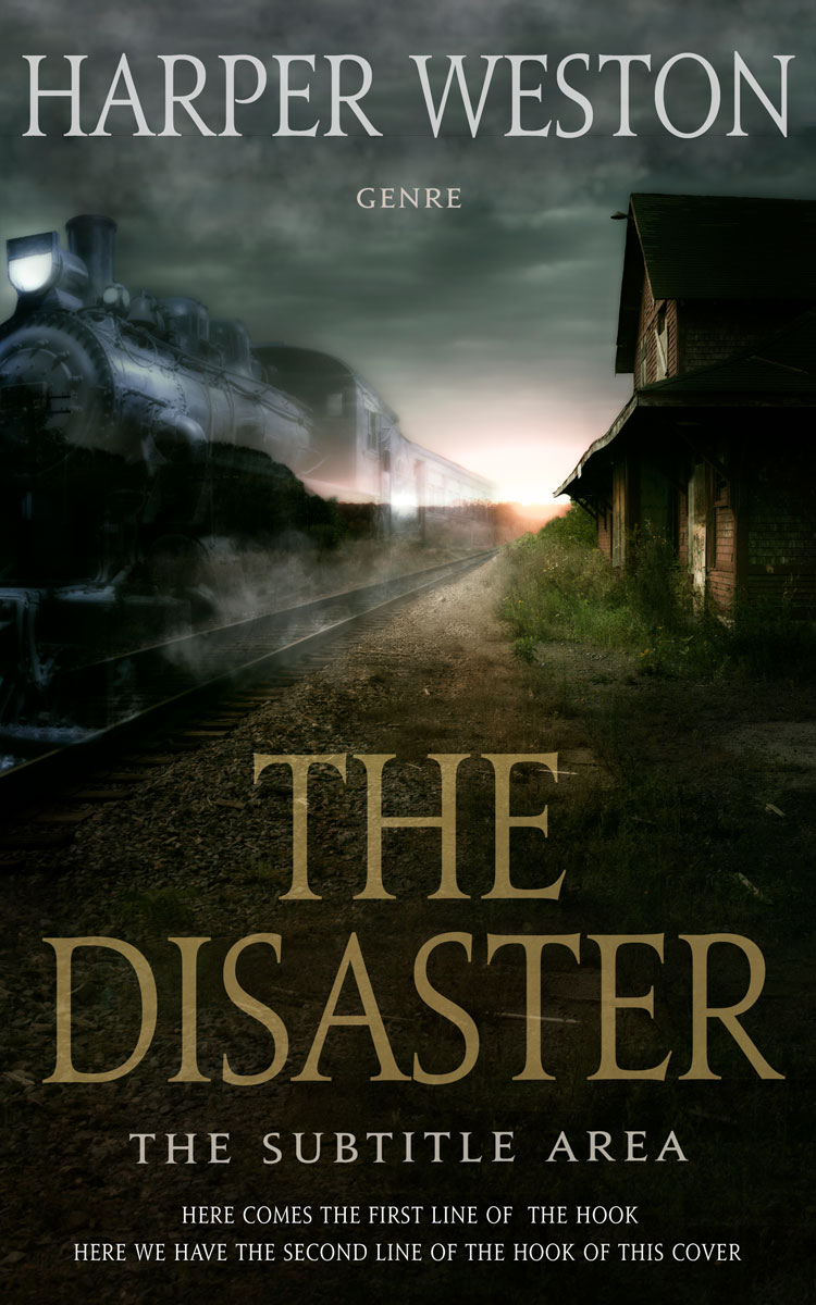 2D view of Premade Horror Book Cover - Log Cabin