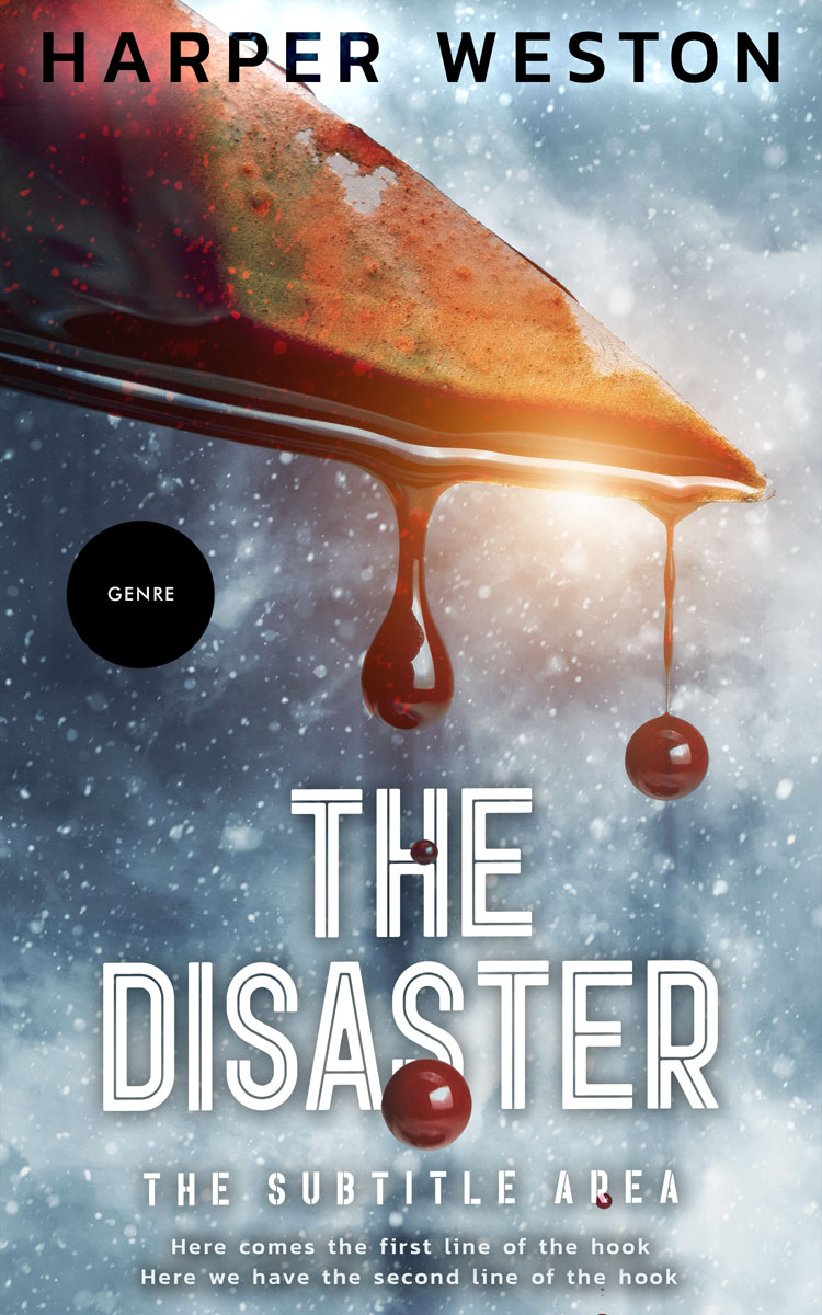 2D view of Premade Mystery & Thriller & Suspense Book Cover - Gray Chateau