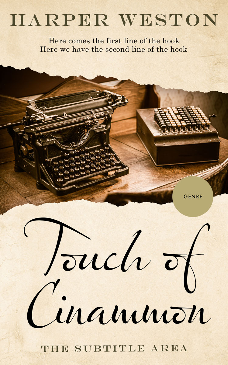 2D view of Premade Business Book Cover - Brown Tumbleweed