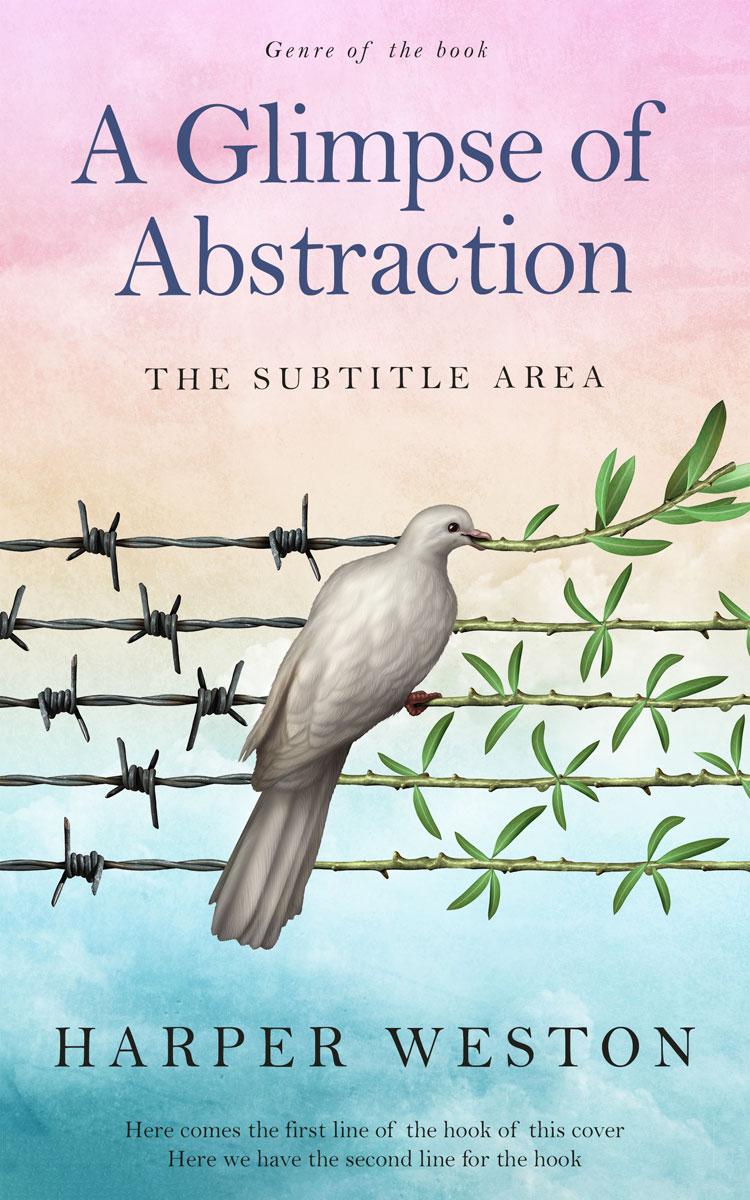 2D view of Premade Religion & Spirituality Book Cover - Iron