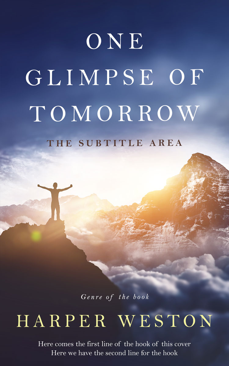 2D view of Premade Self-Improvement & Self-Help Book Cover - Pickled Bluewood