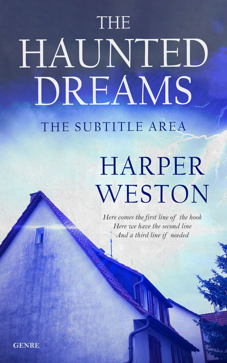 2D view of Premade Horror Book Cover - Chambray