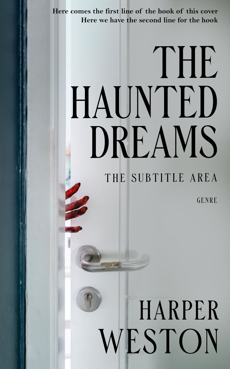 2D view of Premade Horror Book Cover - Silver Sand