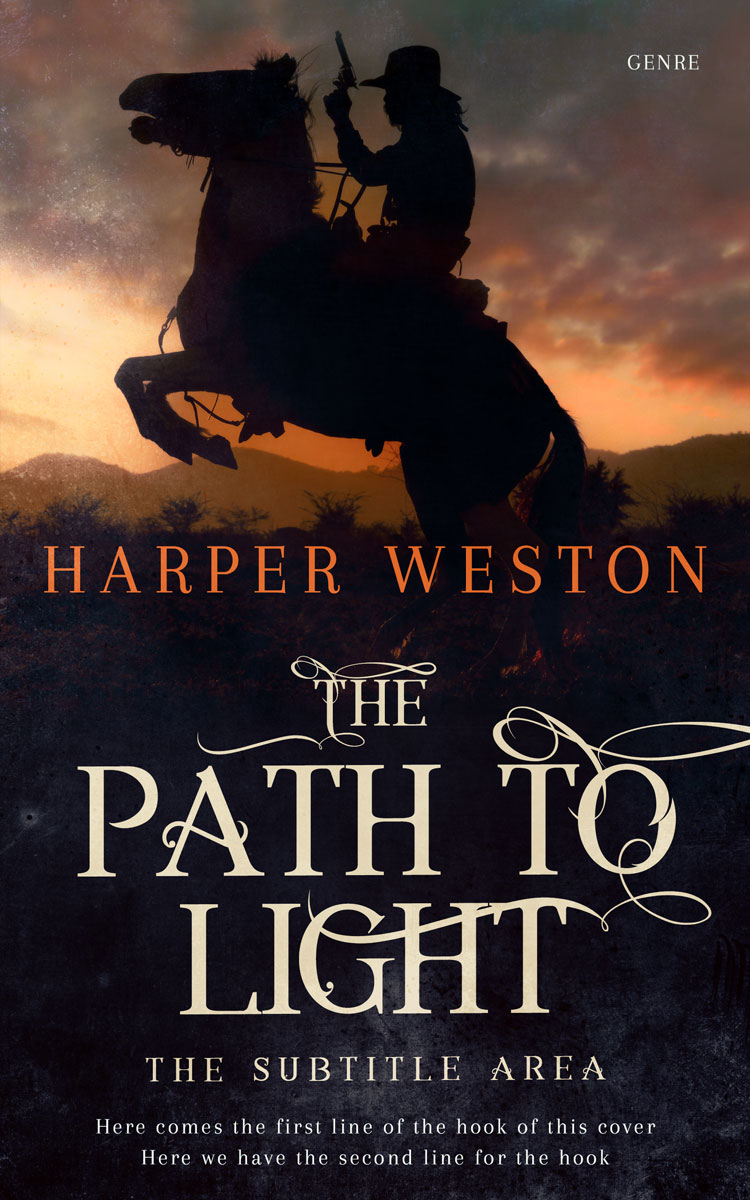 2D view of Premade Action & Adventure Book Cover - Thunder