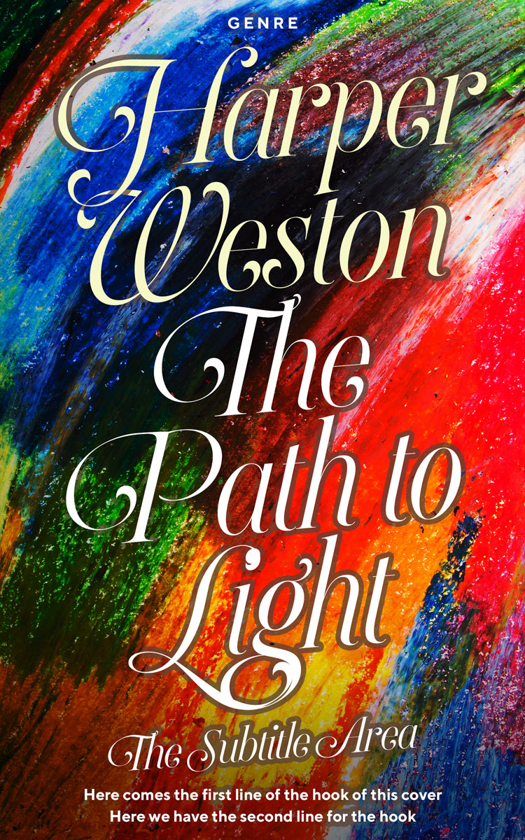 2D view of Premade Literary Fiction Book Cover - Burnt Sienna