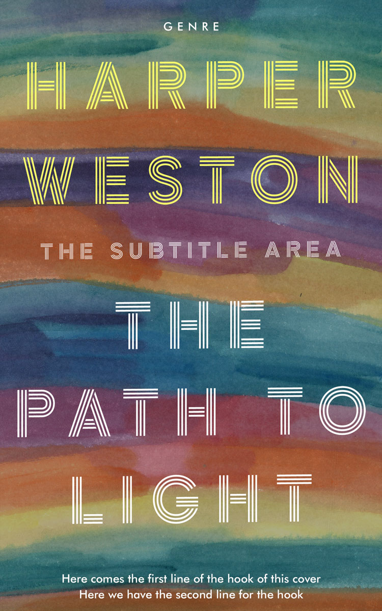 2D view of Premade Literary Fiction Book Cover - Sandstone