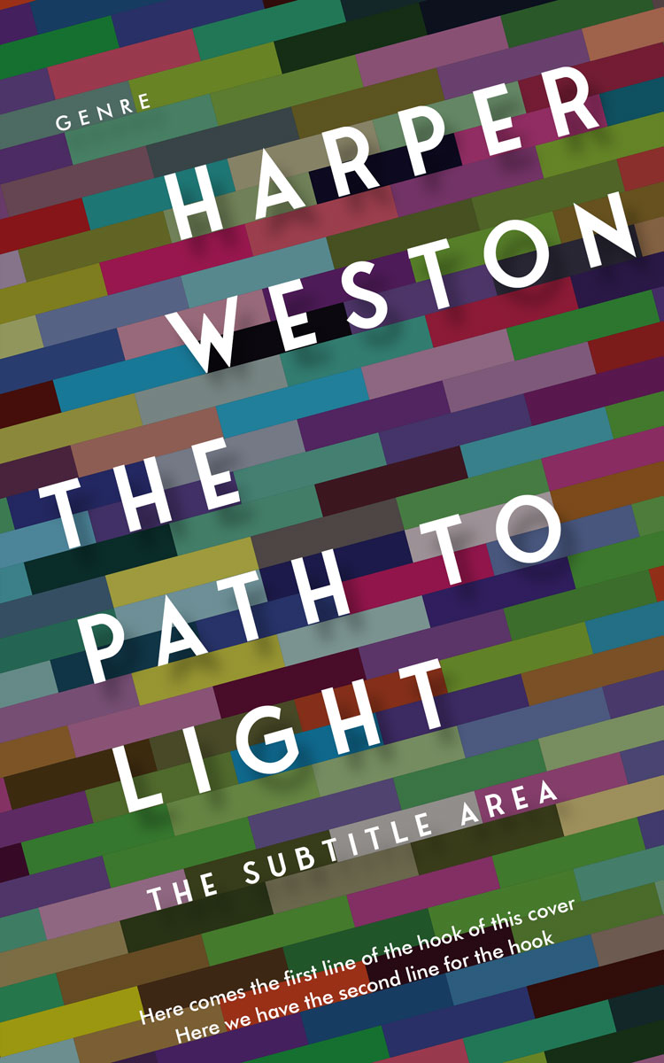 2D view of Premade Abstract Book Cover - Nandor