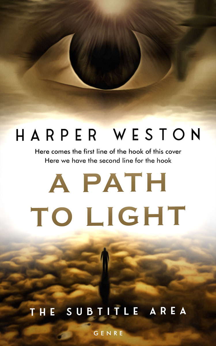 2D view of Premade Religion & Spirituality Book Cover - Metallic Bronze