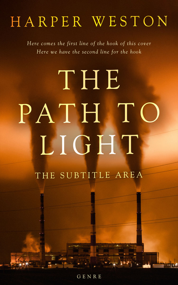 2D view of Premade Science & Nature Book Cover - Dark Ebony