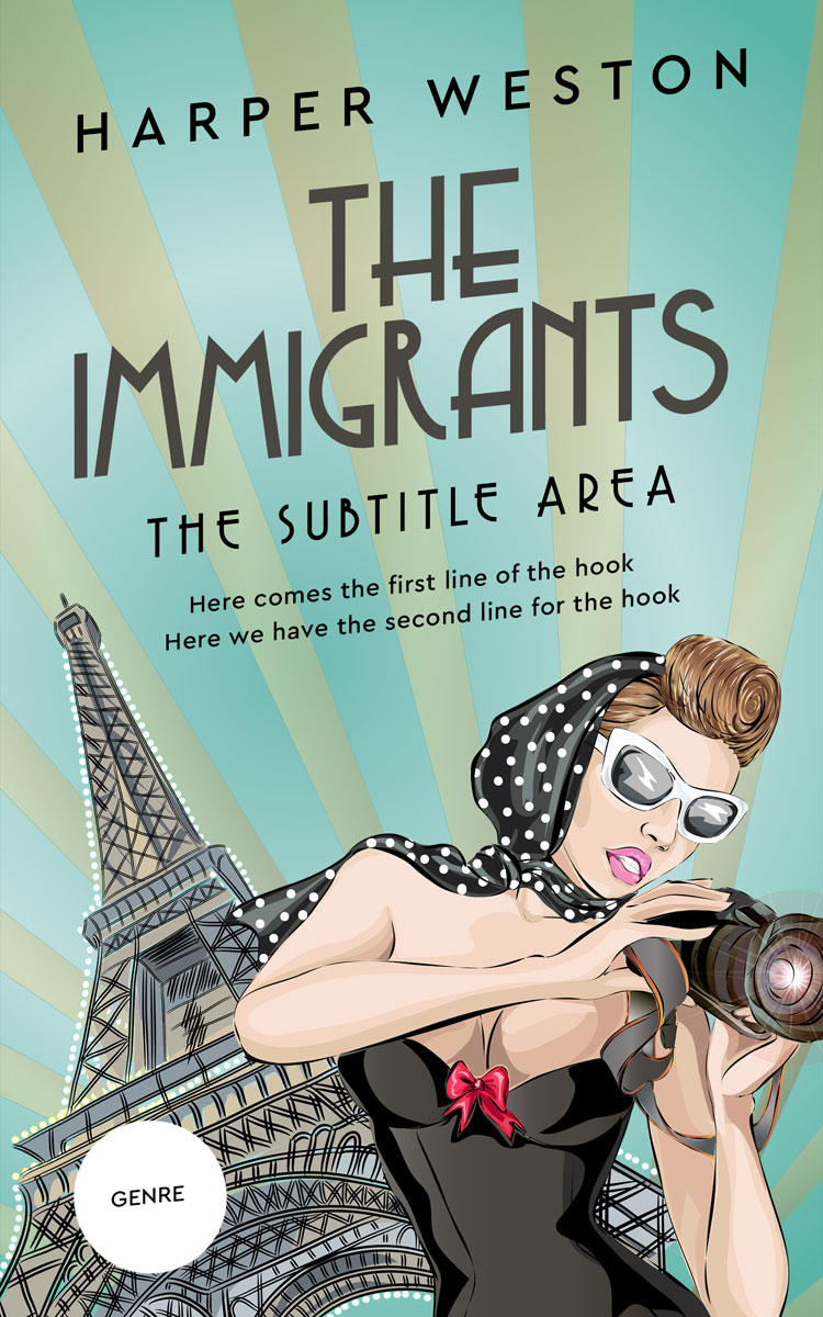 2D view of Premade Chick Lit Book Cover - Spring Rain