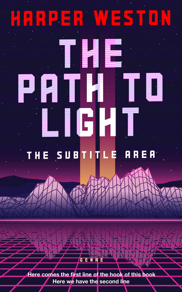 2D view of Premade Science Fiction Book Cover - Hopbush