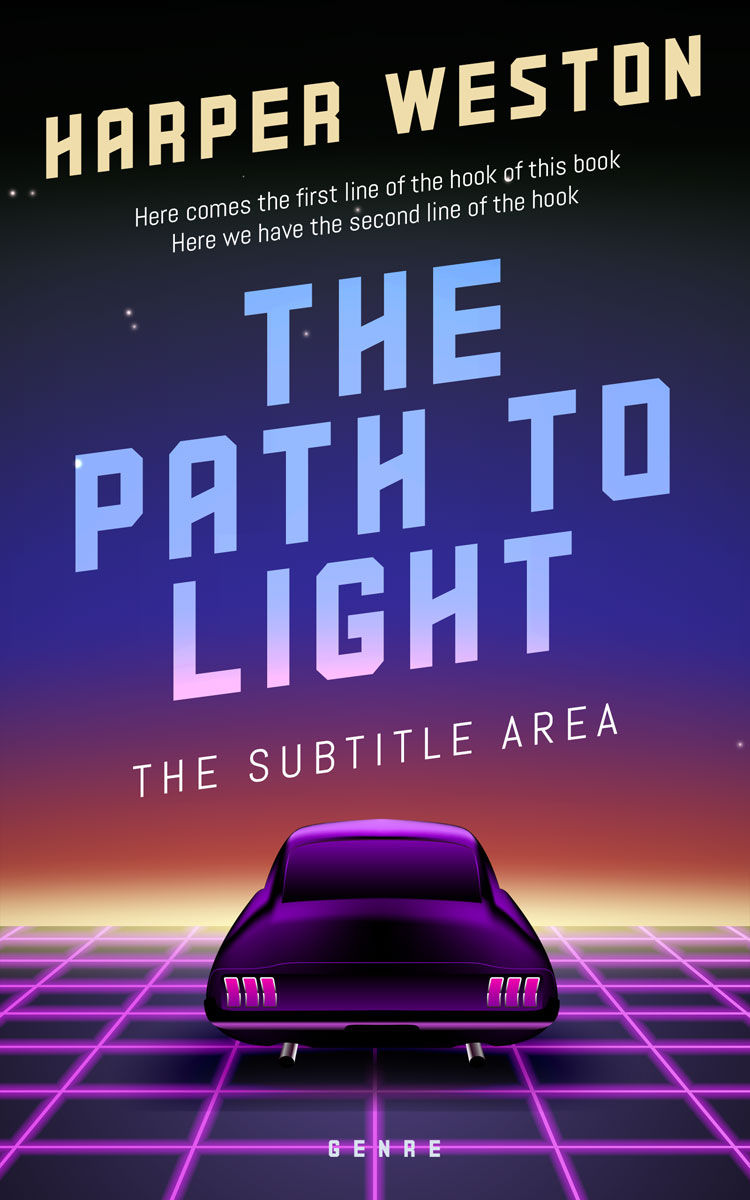 2D view of Premade Science Fiction Book Cover - Revolver