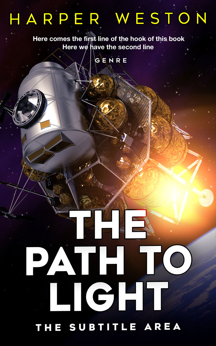 2D view of Premade Science Fiction Book Cover - Tumbleweed