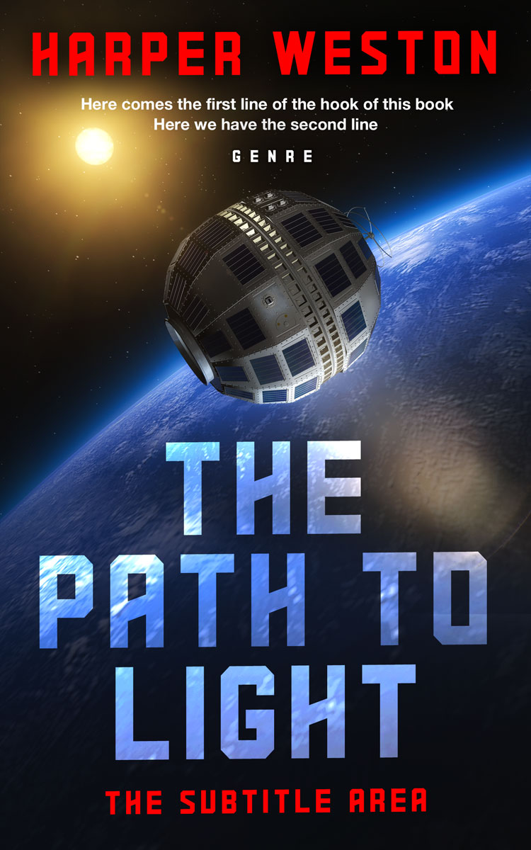 2D view of Premade Science Fiction Book Cover - Mirage