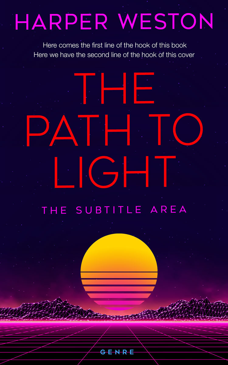 2D view of Premade Science Fiction Book Cover - Black Rock