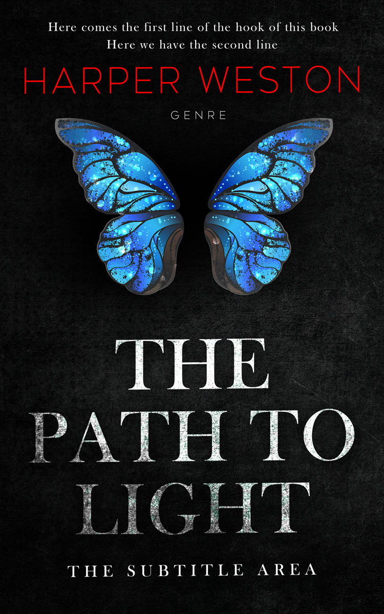 2D view of Premade Self-Improvement & Self-Help Book Cover - Woodsmoke