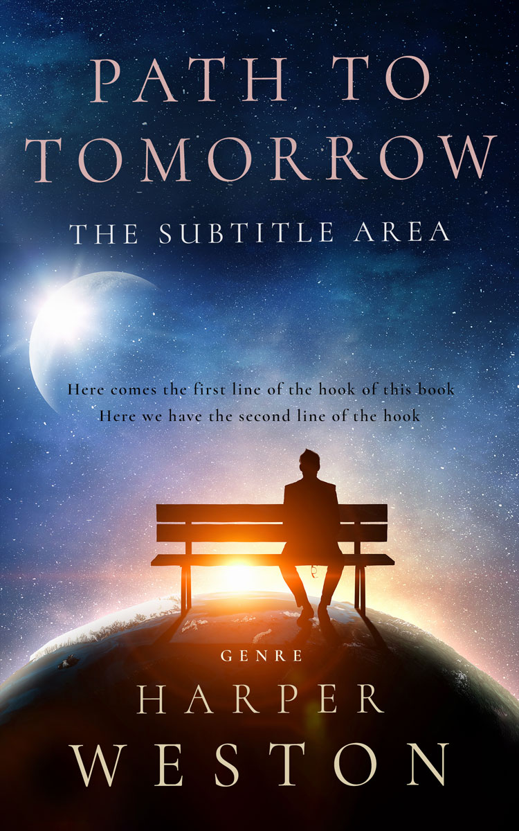 2D view of Premade Self-Improvement & Self-Help Book Cover - Rodeo Dust