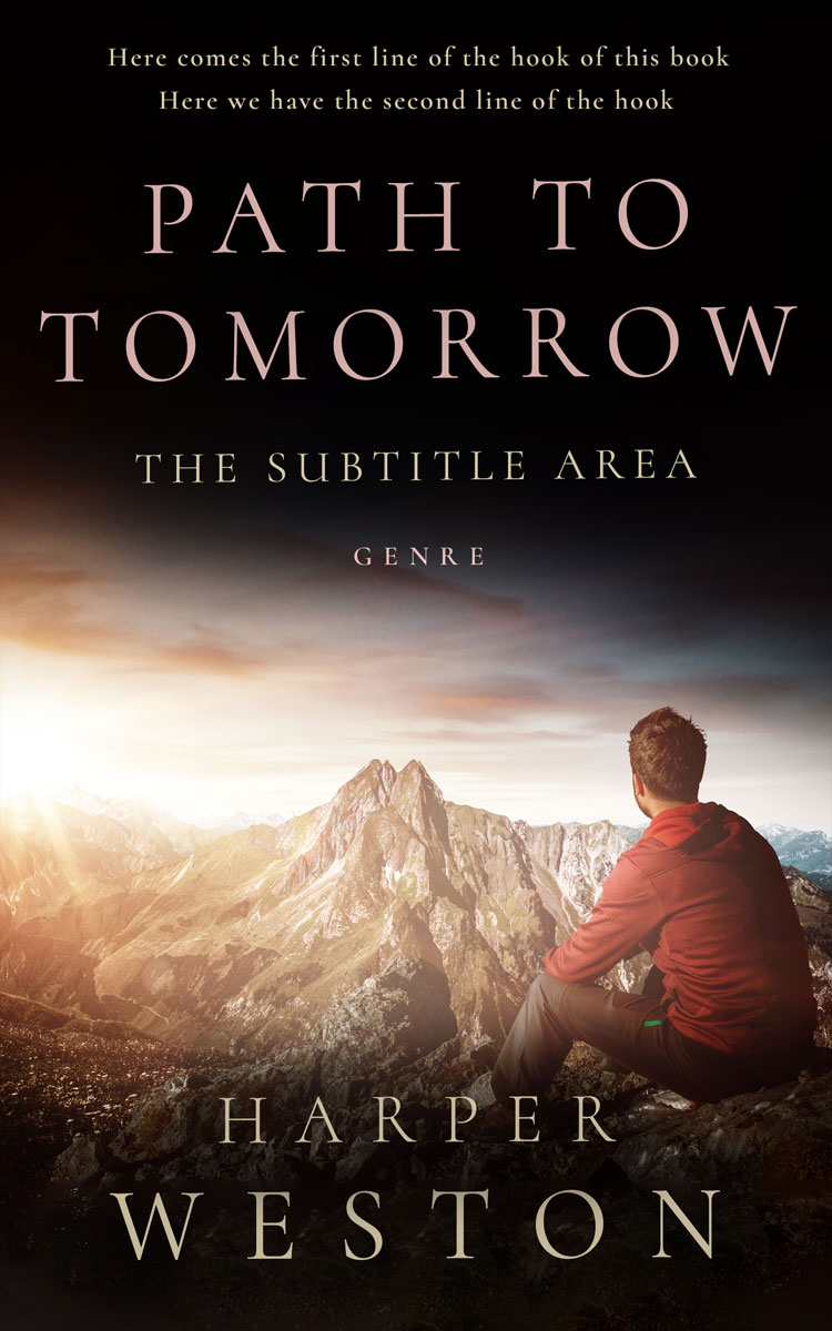 2D view of Premade Nature Book Cover - Gondola