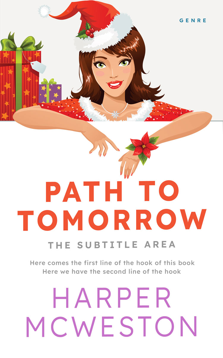 2D view of Premade Chick Lit Book Cover - Valencia