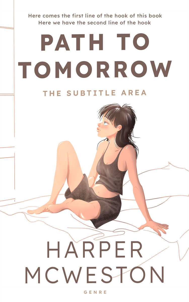 2D view of Premade Teen & Young Adult Book Cover - Quicksand