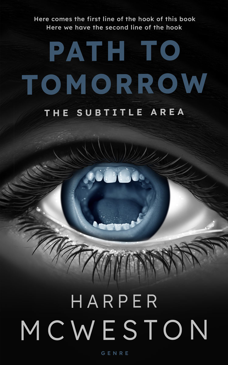 2D view of Premade Mystery & Thriller & Suspense Book Cover - Woodsmoke