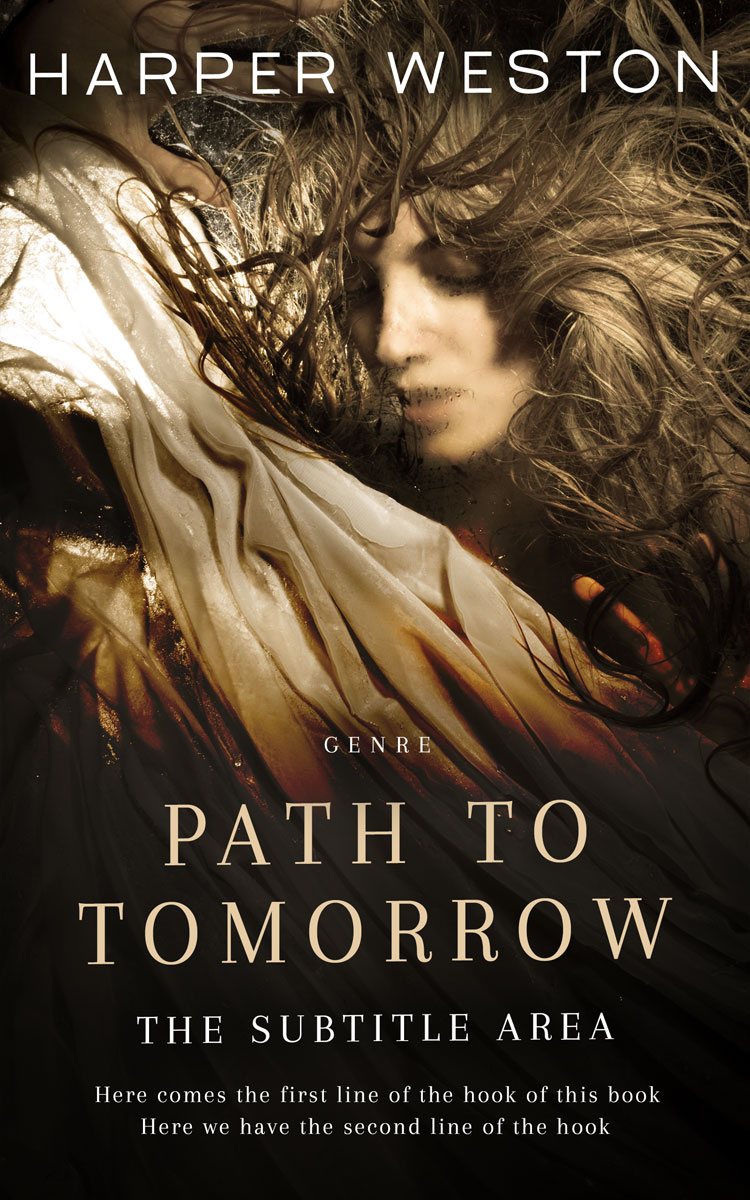 2D view of Premade Erotica Book Cover - Oil