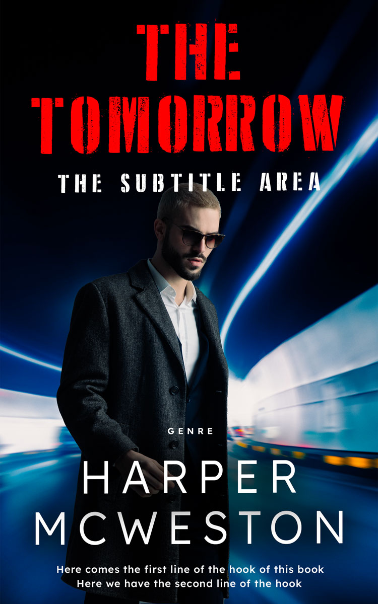 2D view of Premade Mystery & Thriller & Suspense Book Cover - New York Pink