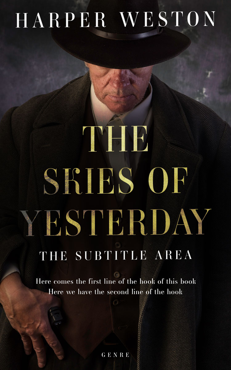 2D view of Premade Mystery & Thriller & Suspense Book Cover - Cod Gray