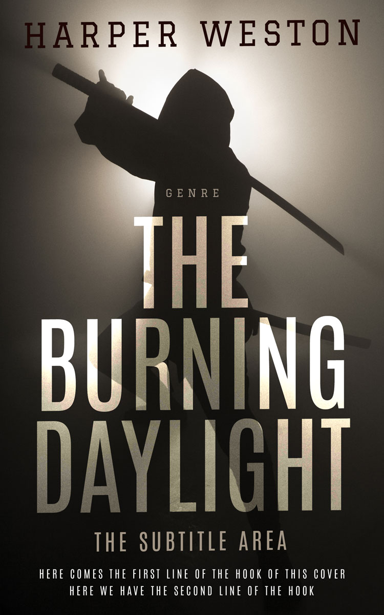 2D view of Premade Fantasy Book Cover - Soft Amber