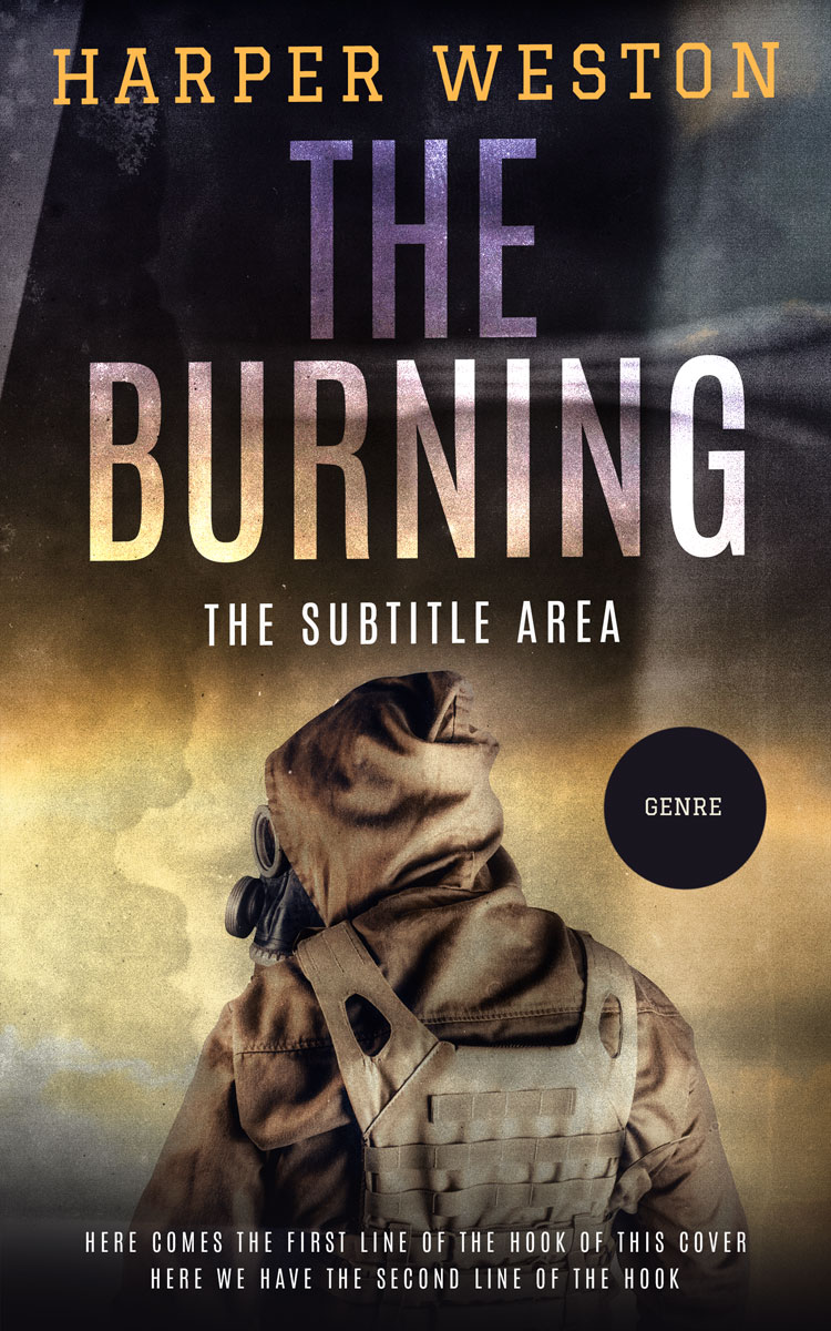 2D view of Premade Apocalyptica Book Cover - Mine Shaft