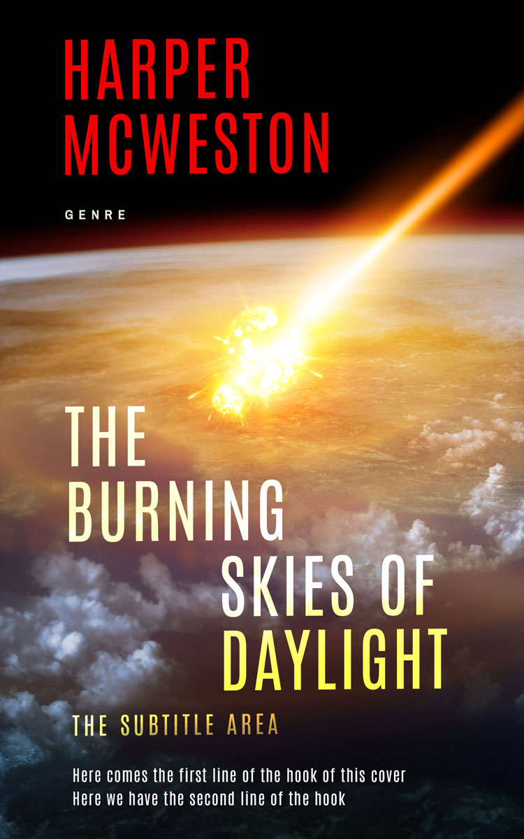 2D view of Premade Apocalyptica Book Cover - Harvest Gold