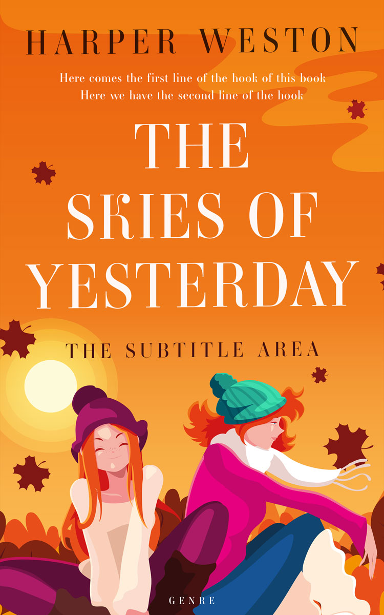 2D view of Premade Chick Lit Book Cover - Tango