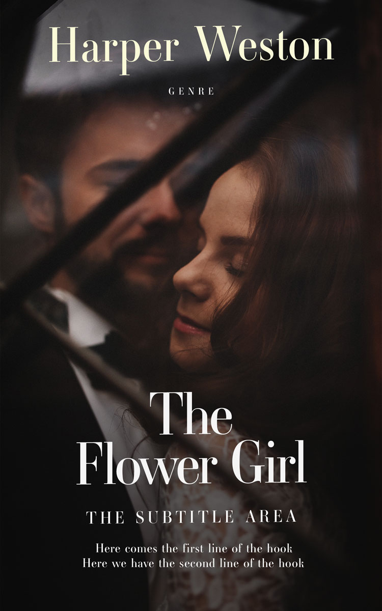 2D view of Premade Romance Book Cover - Cocoa Brown