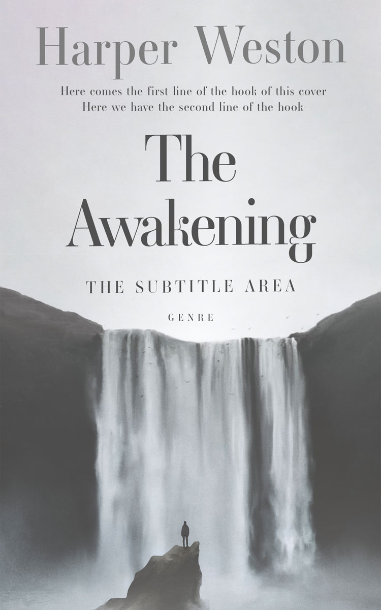 2D view of Premade Self-Improvement & Self-Help Book Cover - Iron