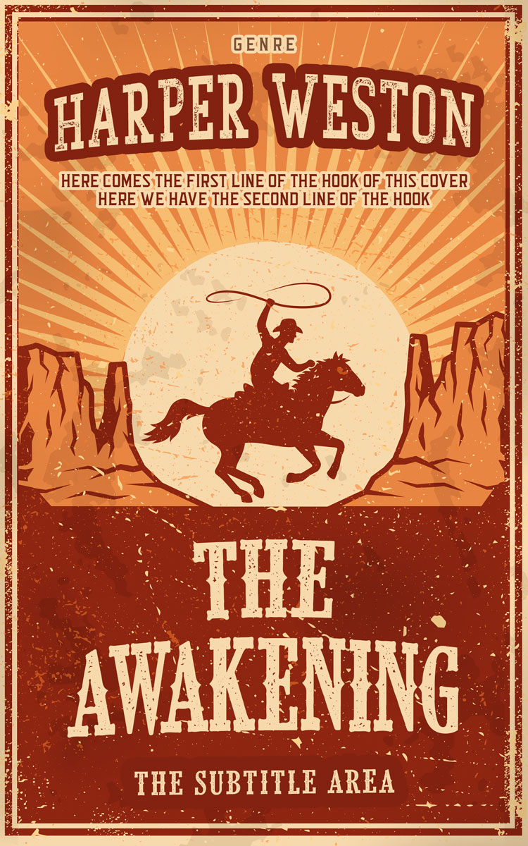 2D view of Premade Teen & Young Adult Book Cover - Maize