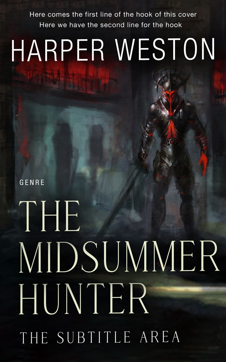 2D view of Premade Fantasy Book Cover - Shark