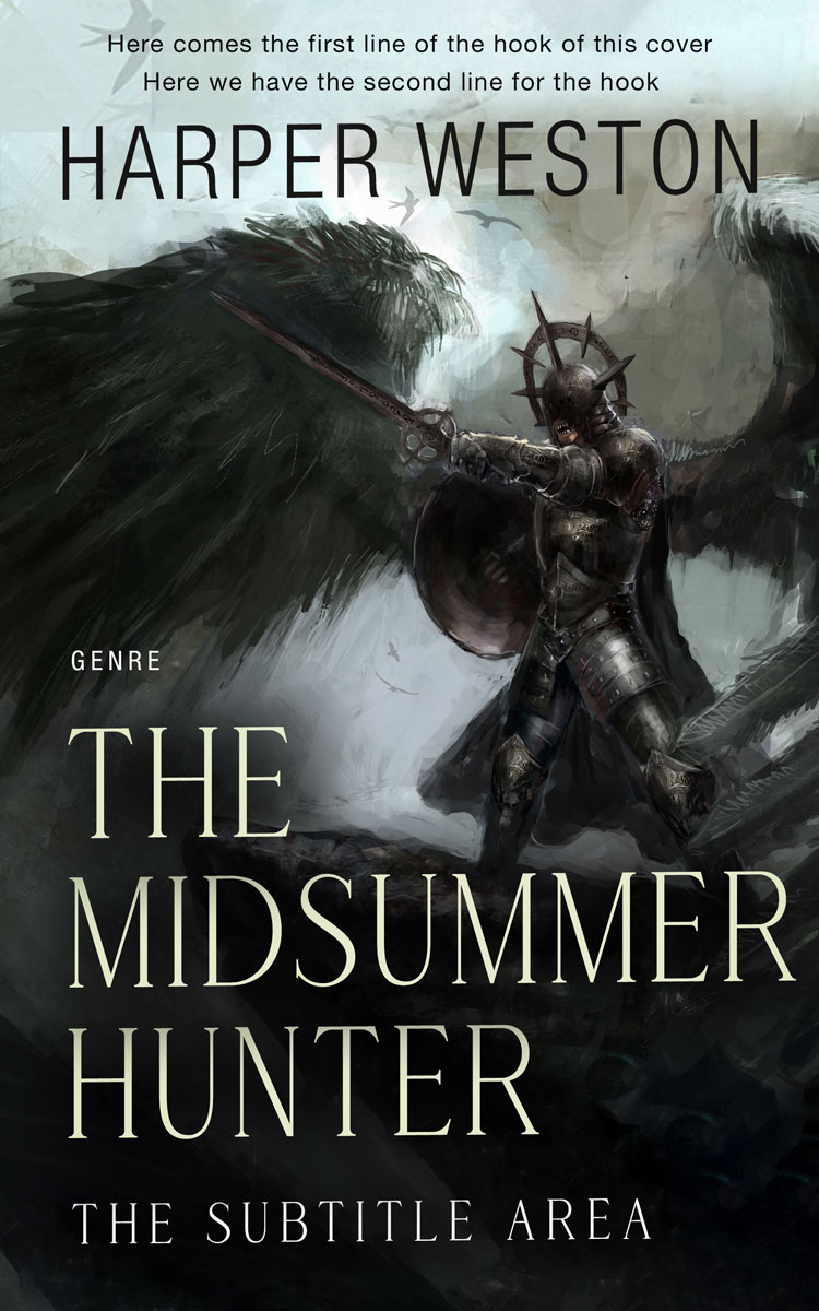 2D view of Premade Fantasy Book Cover - Powder Ash