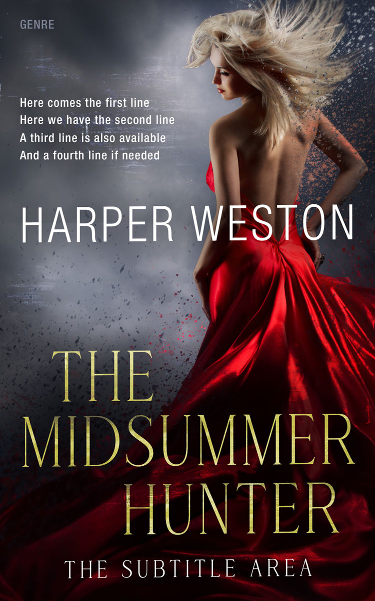 2D view of Premade Fantasy Book Cover - Cocoa Brown