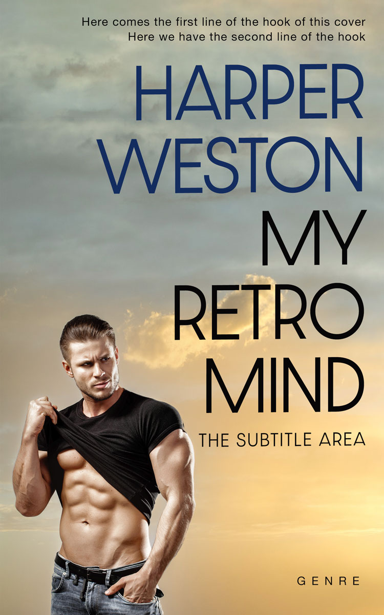 2D view of Premade Erotica Book Cover - Heathered Gray