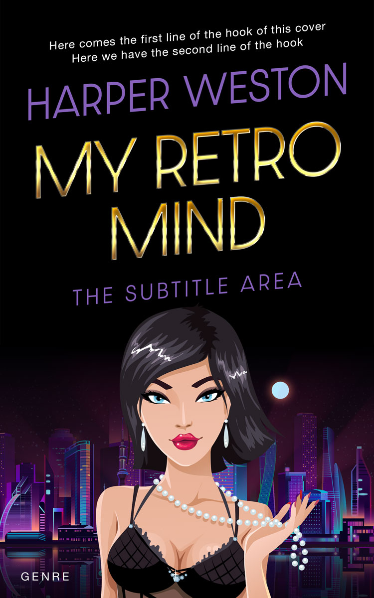 2D view of Premade Science Fiction Book Cover - Cameo