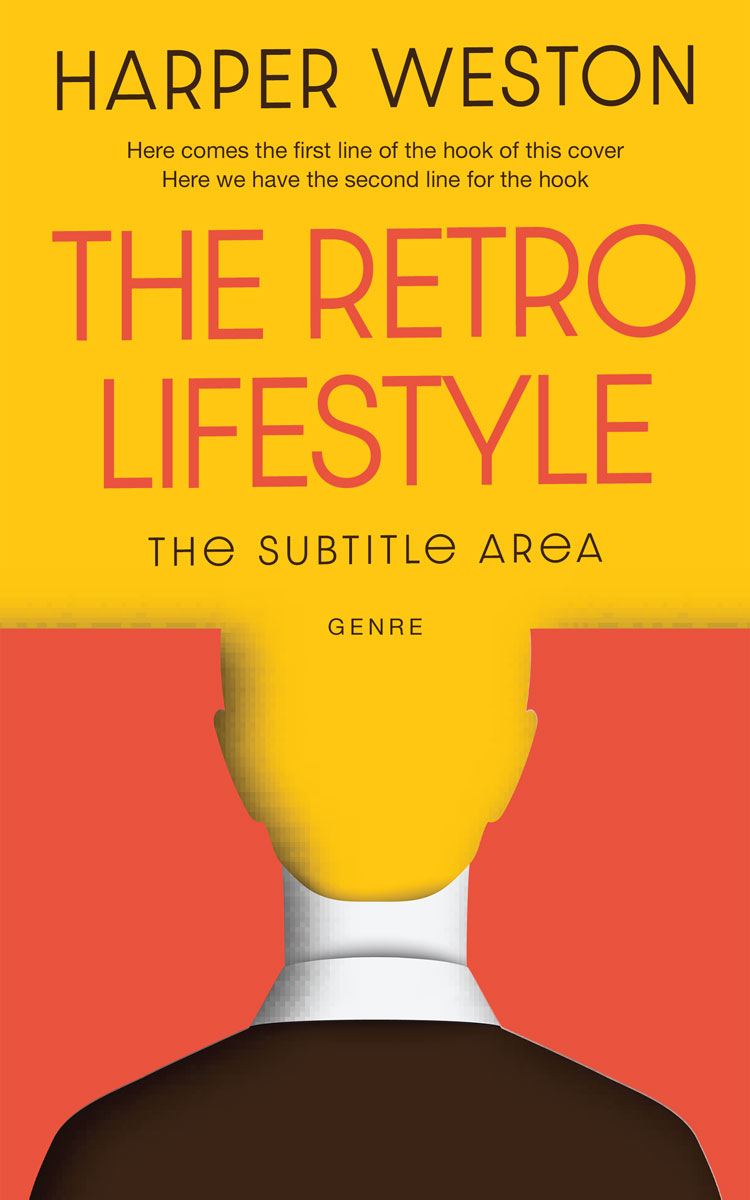 2D view of Premade Self-Improvement & Self-Help Book Cover - Lightning Yellow