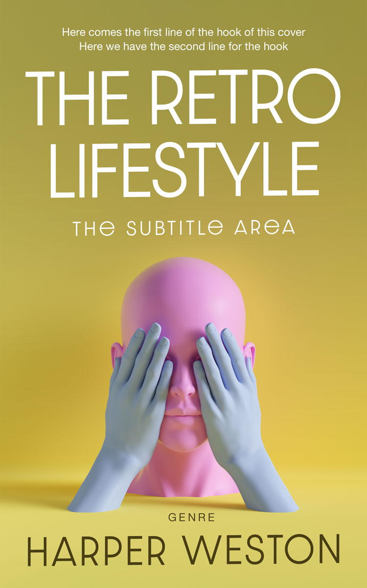 2D view of Premade Abstract Book Cover - Husk