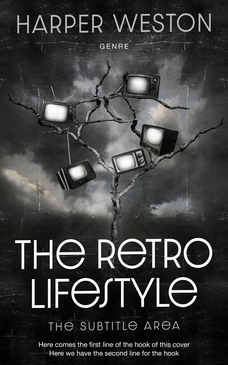 2D view of Premade Abstract Book Cover - Mine Shaft